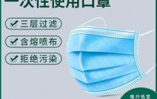 一次性口罩三层防护含喷熔层成人防晒女透气面罩非儿童夏天薄款HS