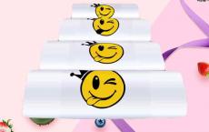 【爆款推荐】背心袋笑脸透明方便袋加厚食品打包外卖手提塑料袋子批发定做logo 